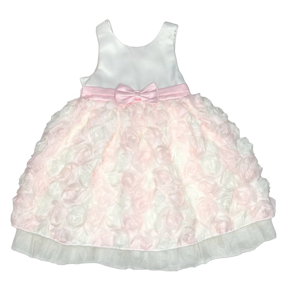 American Princess Florette Sleeveless Dress Pink‎ & White